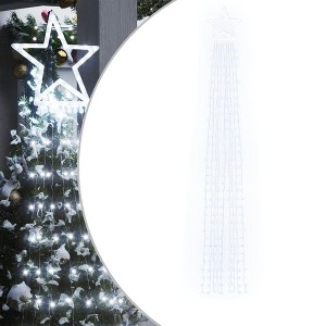 vidaXL Christmas Tree Light Cold white, Transparent Plastic, PVC, Copper - 1 of 4