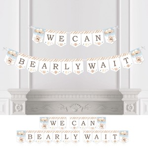 Big Dot of Happiness We Can Bearly Wait - Teddy Bear Baby Shower Bunting Banner - Party Decorations - We Can Bearly Wait - 1 of 4