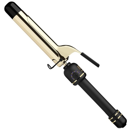 Hot Tools 24k Gold Extended Barrel Spring Curling Iron 1.25 With Clamp For Tousled Curls Target