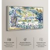 Art Remedy Golden Henri Edmond Cross - Garden at Saint Clair Impresionism Landscape Wall Art, 36" x 24", Silver Frame - 3 of 4