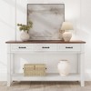 Entryway Table, Console Table with Storage Drawers, 3 Tier Farmhouse Wooden Sofa Table, Hallway Table for Entryway, Living Room - 4 of 4