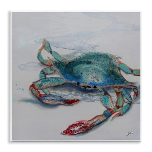 Stupell Industries Blue Crab Abstract Patterns Wall Plaque Art - 1 of 4