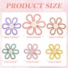 Aoibox 6-Piece Boho Daisy Flower Woven Macrame Wall Hanging Set in 3 Sizes, Bohemian Nursery Decor for Home, Dorm, and Office - 3 of 4