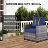 Decksplore 6-Piece All-Weather Wicker Patio Furniture Set & Coffee Table Outdoor Conversation Set with Cushions for Garden, Deck - 4 of 4