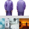 Unique Bargains Waterproof Reusable Rain Ponchos with Hood and Drawstring for Men and Women EVA 2 Pcs - 2 of 4