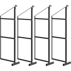 Shipping Container Shelving Brackets 4PCS, 3-Tier 22''D x 60''H Steel Shelf Support for Cargo Storage, Easy to Hang & Remove for Containers - 1 of 4