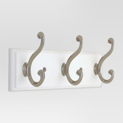 Beechwood Wall Storage With Hooks - Threshold™ : Target