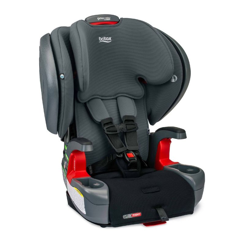 Britax Grow with You ClickTight+ Harness Ombre SafeWash Booster Car Seat - Black, 1 of 10