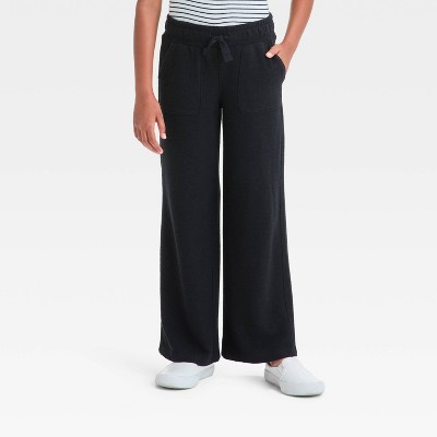 Girls' Pull-On Wide Leg Terry Pants - Cat & Jack™