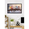Trends International Reinders: Animals - Pastel Birds Framed Wall Poster Prints Black Framed Version 22.375" x 34" - 2 of 4