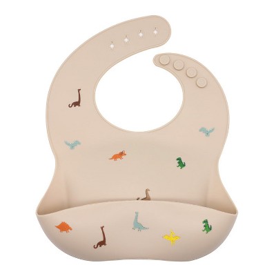 MyKids-USA Baby Printed Pattern Food Grade Silicone Bibs