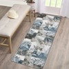 Washable Area Rugs for Living Room Bedroom Rug Modern Floral Area Rug Patchwork Non Slip Throw Rug Soft Low Pile Stain Resistant Rug for Dining Room - 2 of 4