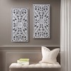 MAYEERTY Wall Decoration Carved Wood 2 piece Interior - 3 of 4