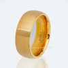 Jewelry Avalanche Gold IP Brushed Finish Dome Tungsten Carbide Wedding Band, Comfort-fit, 8mm - 2 of 4