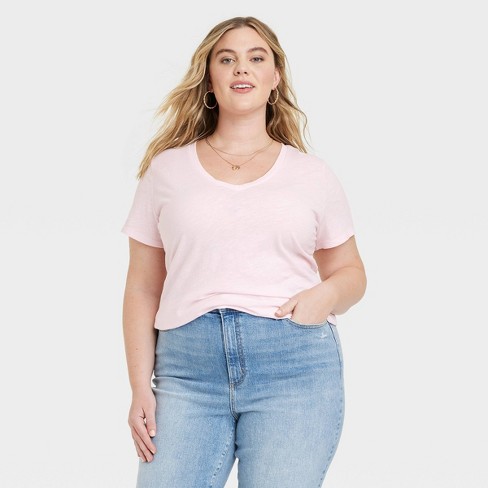 Women's Slim Fit Short Sleeve V-neck T-shirt - Universal Thread
