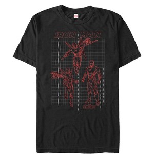 Men's Marvel Avengers: Avengers: Infinity War Iron Man Grid T-Shirt - 1 of 4