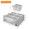 Winado 42.3 qt. 1200-Watt 110-Volt 4-Pan Electric Steam Table Food Warmer Countertop - 3 of 4