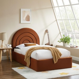 Modway Solana Arched Performance Velvet Twin Platform Bed - 1 of 4