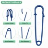 Unique Bargains Sewing Upholstery Spring Lock Blanket Bulk Large Safety Pins 30 Pcs - 2 of 4