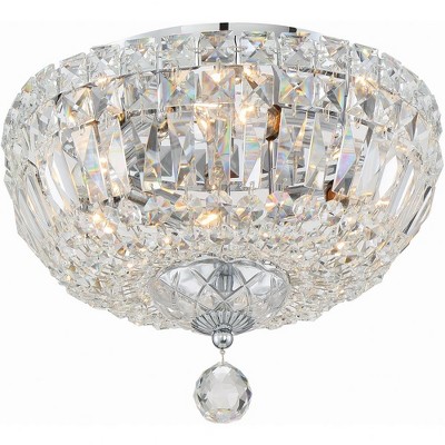 Crystorama Lighting Roslyn 4 - Light Flush Mount in  Polished Chrome