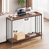 GustoWave 41.5'' Narrow Console Table, 2-Tier Wood Accent Sofa Table Furniture for Entryway, Living Room, Hallway, Easy Assembly - 2 of 4