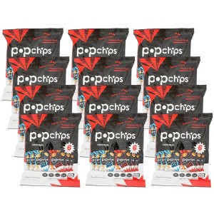 Popchips Sea Salt Flavor and BBQ Flavor Popped Potato Chips - Case of 12/6 pack, 0.8 oz - 1 of 4