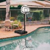 Sevobal Basketball Hoops Poolside Basketball Hoop Stand Height Adjustable with Stable Base for Outdoor Patio Backyard, Black, 12.78"*9.29"*2.63" - 2 of 4