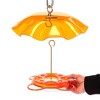 Birds Choice 12oz Oriolfest Translucent Top Weatherguard Oriole Bird Feeder 13" Orange: Polycarbonate, Easy to Hang, Weather-Resistant - 3 of 4