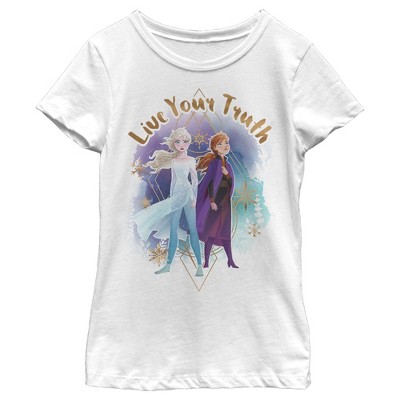 Disney Girls Frozen 2 Elsa and Anna Nature is Beautiful T-Shirt 