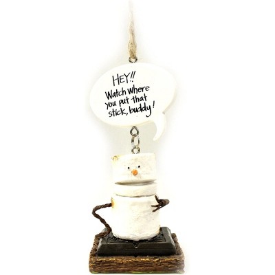 Ganz S'mores Resin Holiday Ornament, Watch Where You Put That Stick