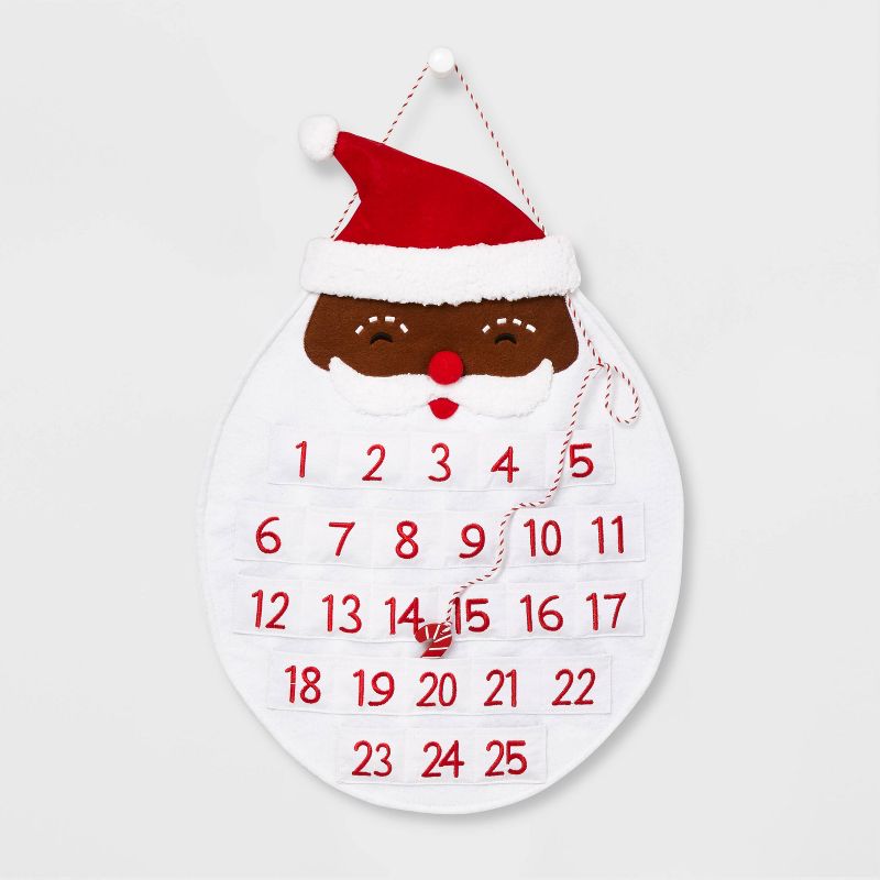 Santa Face Hanging Advent Calendar - Wondershop&#8482;, 1 of 2
