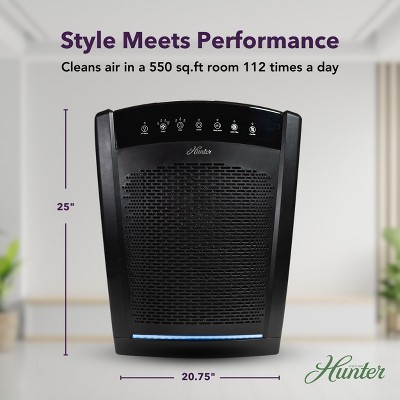 Hunter Black HEPA Energy Star Large Room Air Purifier