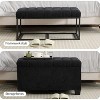 NicBex Versatile Storage Ottoman Bench with Lift Top,Foot Rest with Legs,End of Bed Storage Bench for Bedroom,Living Room & Bedroom Furniture - 3 of 4