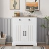 ODK Kitchen Storage Cabinet, Modern Farmhouse Buffet Cabinet with Storage, Small Sideboard, Modern Kitchen Storage Cabinet, Coffee Bar Cabinet - 3 of 4