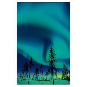 Trends International Aurora Borealis Framed Wall Poster Prints - 1 of 4