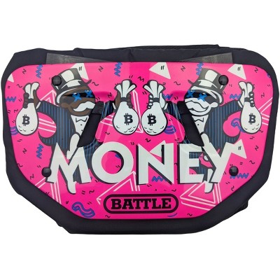 Battle Sports Money Man Protective Football Back Plate - Youth - Pink