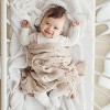 100% Luxury Cotton Heart Knit Swaddle Blanket for Blanket for Newborn and Infant Boys and Girls - 2 of 4