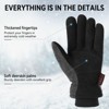 Paaaawaters Winter Gloves -30°F Cold Proof Deerskin Suede Leather Insulated Water-Resistant Windproof Thermal Glove - 4 of 4