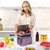 OPUX Insulated Lunch Box Men Women, Large Soft Cooler Bag Work School Picnic, Leakproof Tote Shoulder Strap Kid Adult - 3 of 4