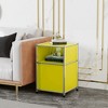 Fortune Candy 25.39'' Tall 1 Door Modular Design Metal Nightstand - 4 of 4