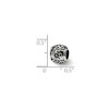 Black Bow Jewelry Sterling Silver Growing Flower Bead Charm - 2 of 3