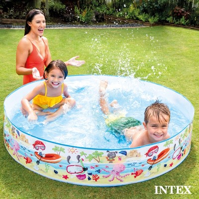 Intex 5 ft Round Multicolored Vinyl Snapset Pool