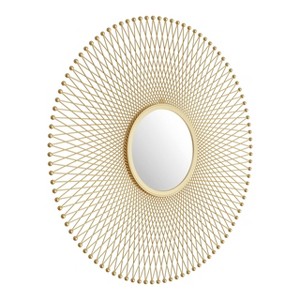 Zuo Glow Round Mirror Gold - 1 of 4