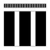 Teacher Created Resources® Black and White Vertical Stripes Straight Border Trim, 35 Feet Per Pack, 6 Packs - 2 of 3