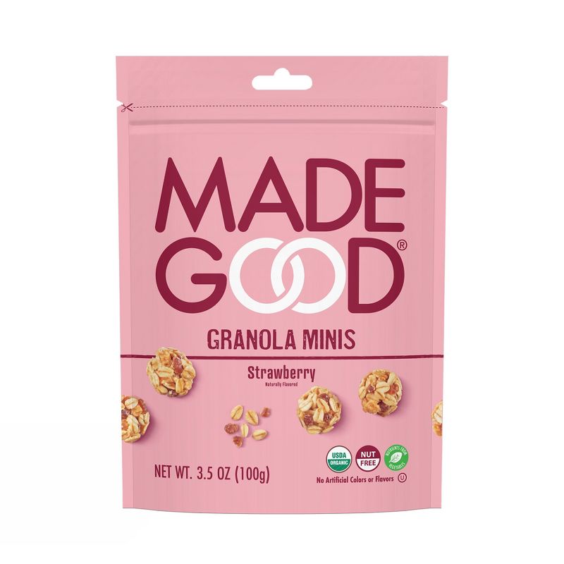 MadeGood Strawberry Granola Minis - 3.5oz, 1 of 8