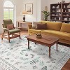 Acekool Floral Insect Area Rug - Washable 5x7 Non-Slip Carpet for Bedroom & Living Room - 3 of 4