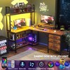 Aheaplus L Shaped Computer Desk, Gaming Desk with Hutch - 2 of 4
