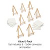 KINGART Easel & Canvas Set, 3” x 3”, 8 pc - 4 of 4