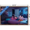 Trends International Lofi Girl - 4 A.M. Framed Wall Poster Prints - 3 of 4