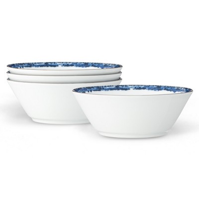 Noritake Blue Rill Set Of 4 Fruit Bowls : Target